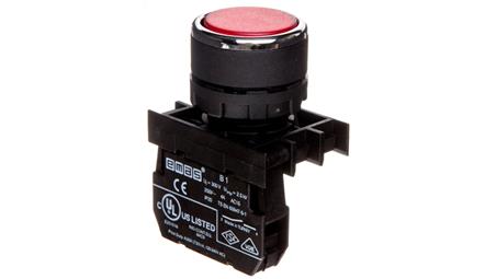 Przycisk sterowniczy kryty, niestabilny, 1NO, czerwony T0-B100DK-3262
