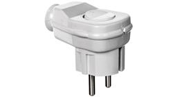 Wtyczka kątowa rozbieralna z przełącznikiem z/u 16A 2P AWA-Ł biała 51.15-28946