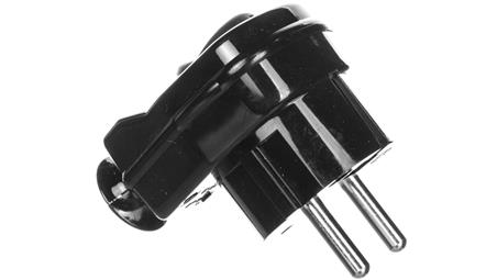 Wtyczka kątowa rozbieralna z przełącznikiem i wskaźnikiem z/u 16A 2P AWA-ŁKB czarna 51.26-29020