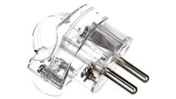 Wtyczka kątowa rozbieralna z uchwytem z/u 16A 2PAWA-WK transparentna 51.48-28976