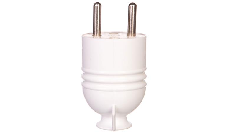 Wtyczka prosta rozbieralna z uchwytem z/u 16A 2P AWA-W1 biała 51.60-29021