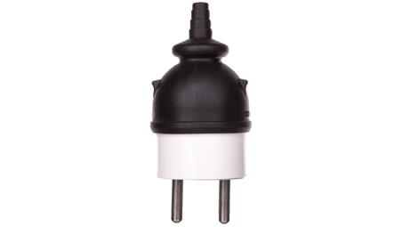 Wtyczka prosta rozbieralna z/u 16A 2P IP44 AWA-WO czarna 51.75-29022