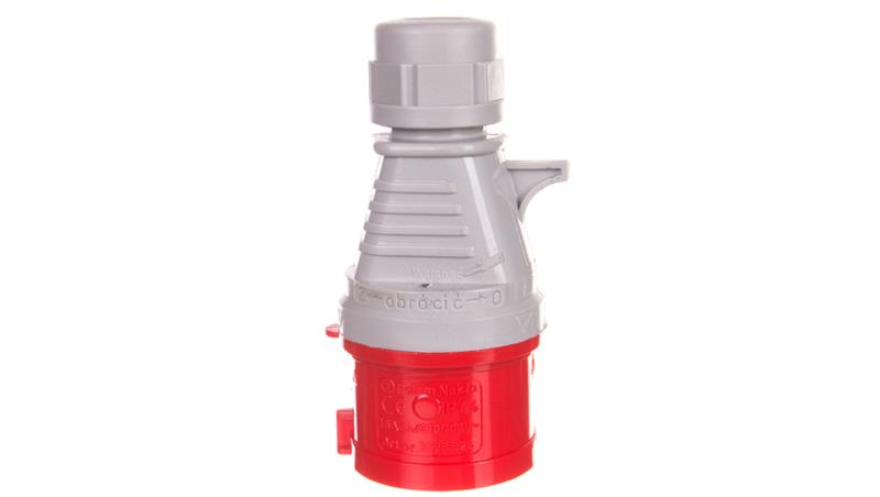 Wtyczka izolacyjna przenośna 16A 400V 5P IP44 /szybkozłączne/ 3628-326-29098 Wtyczka izolacyjna przenośna 16A 400V 5P IP44 /szybkozłączne/ 3628-326-29098