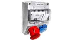 Zestaw zasilający 16A/400V 5P + 10/16A 250V + płytka odgałęźna 5x4mm2 6263-130-67424