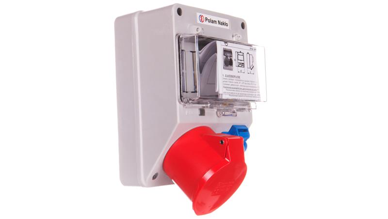 Zestaw zasilający 32A/400V 5P + 10/16A 250V + płytka odgałęźna 5x6mm2 6265-130-67407 Zestaw zasilający 32A/400V 5P + 10/16A 250V + płytka odgałęźna 5x6mm2 6265-130-67407
