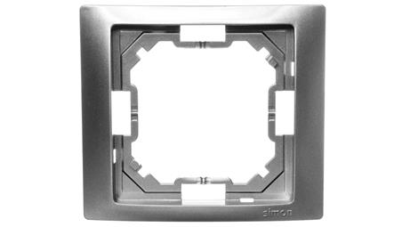 Simon Basic Neos Ramka pojedyncza stal inox BMRC1/21-36440