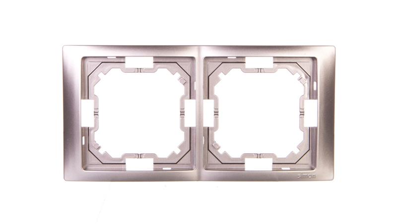 Simon Basic Neos Ramka podwójna stal inox BMRC2/21-36538 Simon Basic Neos Ramka podwójna stal inox BMRC2/21-36538
