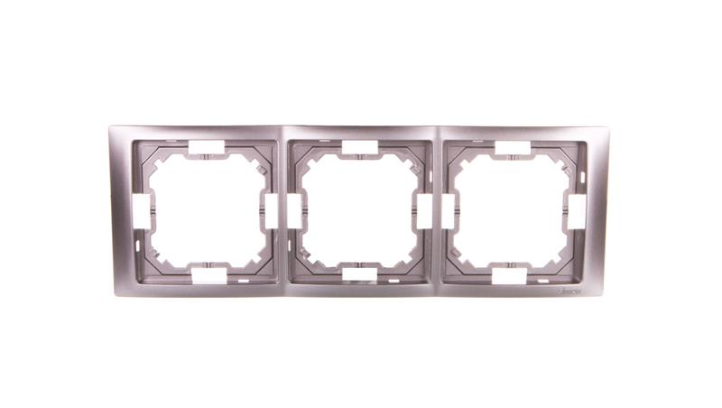 Simon Basic Neos Ramka potrójna stal inox BMRC3/21-36649