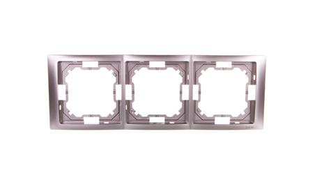 Simon Basic Neos Ramka potrójna stal inox BMRC3/21-36649