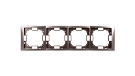 Simon Basic Neos Ramka poczwórna stal inox BMRC4/21-36756