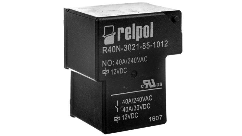Przekaźnik przemysłowy 1Z 40A 12V DC PCB R40N-3021-85-1012 2614739-10658
