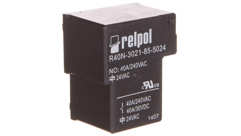 Przekaźnik przemysłowy 1Z 40A 24V AC PCB R40N-3021-85-5024 2614841-10708 Przekaźnik przemysłowy 1Z 40A 24V AC PCB R40N-3021-85-5024 2614841-10708