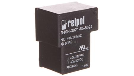Przekaźnik przemysłowy 1Z 40A 24V AC PCB R40N-3021-85-5024 2614841-10708
