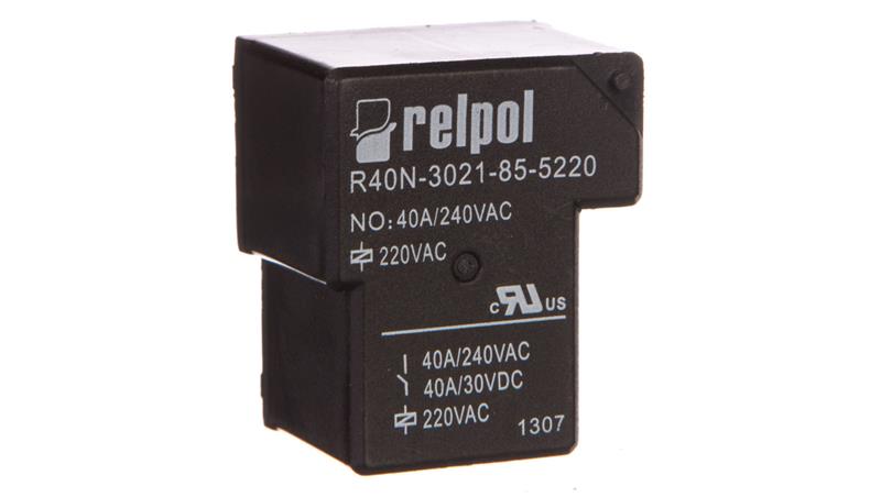 Przekaźnik przemysłowy 1Z 40A 220V AC PCB R40N-3021-85-5220 2614762-10784