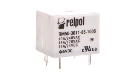 Przekaźniki miniaturowy 1P 12A 5V DC PCB RM50-3011-85-1005 2611652-14516