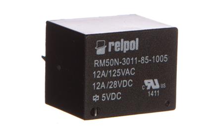 Przekaźnik miniaturowy 1P 12A 5V DC PCB RM50N-3011-85-1005 2614645-14541