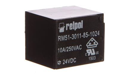 Przekaźnik miniaturowy 1P 10A 24V DC PCB RM51-3011-85-1024 2614701-14545