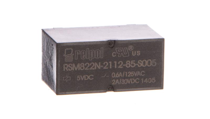Przekaźnik subminiaturowy-sygnałowy 2P 0,6A 5V DC PCB RSM822N-2112-85-S005 2614638-14555