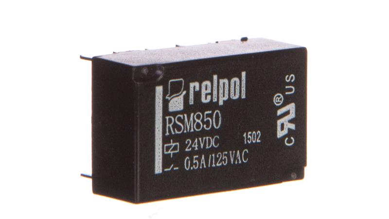 Przekaźnik subminiaturowy-sygnałowy 2P 0,5A 24V DC PCB RSM850-6112-85-1024 2611709-14558