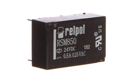 Przekaźnik subminiaturowy-sygnałowy 2P 0,5A 24V DC PCB RSM850-6112-85-1024 2611709-14558