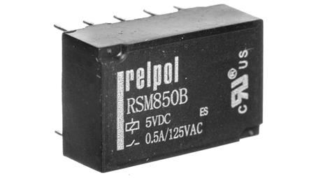 Przekaźnik subminiaturowy-sygnałowy 2P 0,5A 5V DC PCB RSM850B-6112-85-1005 2611711-14575