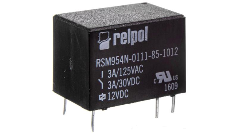Przekaźnik subminiaturowy-sygnałowy 1P 3A 12V DC PCB RSM954N-0111-85-1012 2614627-14563