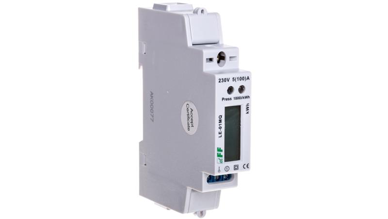 Licznik energii elektrycznej 1-fazowy 100A 230V z wyświetlaczem LCD RS485 rejestracja parametrów sieci LE-01MQ-4351 Licznik energii elektrycznej 1-fazowy 100A 230V z wyświetlaczem LCD RS485 rejestracja parametrów sieci LE-01MQ-4351