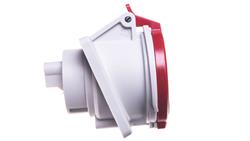 Gniazdo tablicowe skośne 5P 32A 400V czerwone IP44 3153 MEN3153-31770