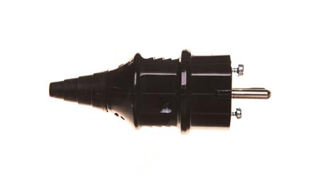 Wtyczka uniwersalna 16A 3P 230V IP44 Schuko czarna 10754 MEN10754-29024
