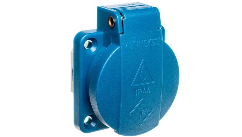 Gniazdo tablicowe 3P 16A 230V niebieskie IP44 11131 MEN11131-31791