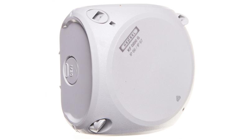 Puszka odgałęźna n/t bez zacisków 93x93x62mm szara IP66/67 KF 0200 G 62000041-74795