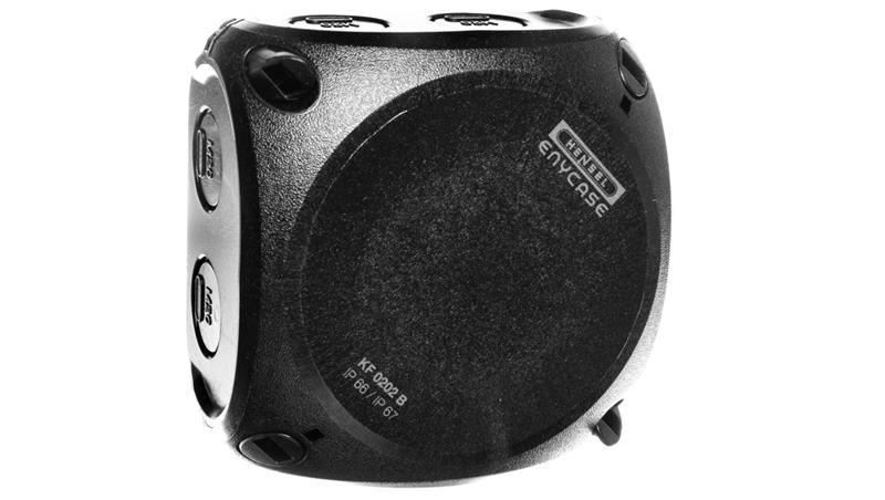 Puszka n/t 93x93x62mm 5P 2,5mm2 IP66/67 czarna KF 0202 B 62000044-77469