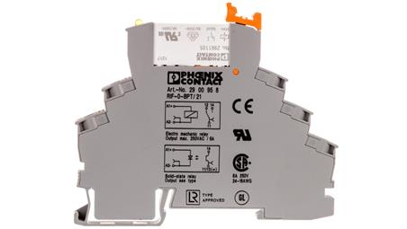 Przekaźnik interfejsowy z zaciskami push-in 1P 6A 24V DC RIF-0-RPT-24DC/21 2903370-15644