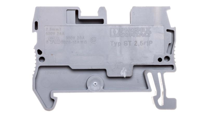 Złączka szynowa 2-przewodowa 0,08-1,5mm2 szara ST 2,5/ 1P 3040012-64935