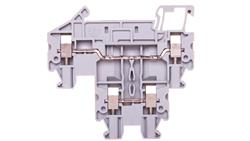 Złączka szynowa 2-piętrowa szara 2,5mm2 szara 24A 500V UTTB 2,5 3044636-64790