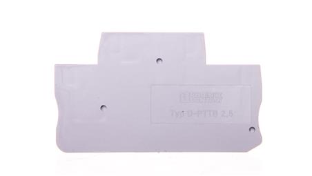 Ścianka końcowa 2,2x68mm szara D-PTTB 2,5 3211634-68387