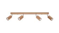 Lampa sufitowa ZEKE 4 dąb GU10 4x40W IP20 SL.1031 SOLLUX-57761