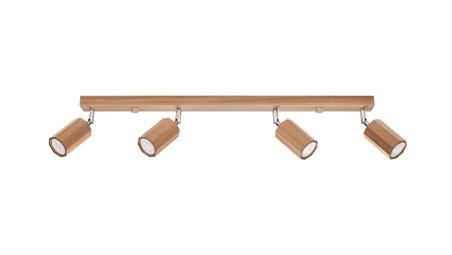 Lampa sufitowa ZEKE 4 dąb GU10 4x40W IP20 SL.1031 SOLLUX-57761