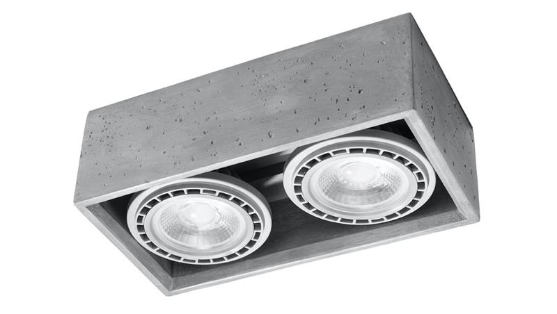 Plafon QUATRO 2 beton SL.0884 SOLLUX-57798