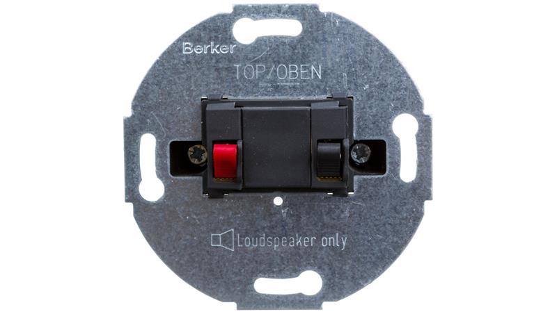 Berker/B.Kwadrat Gniazdo głośnikowe pojedyncze antracyt 457205-85519