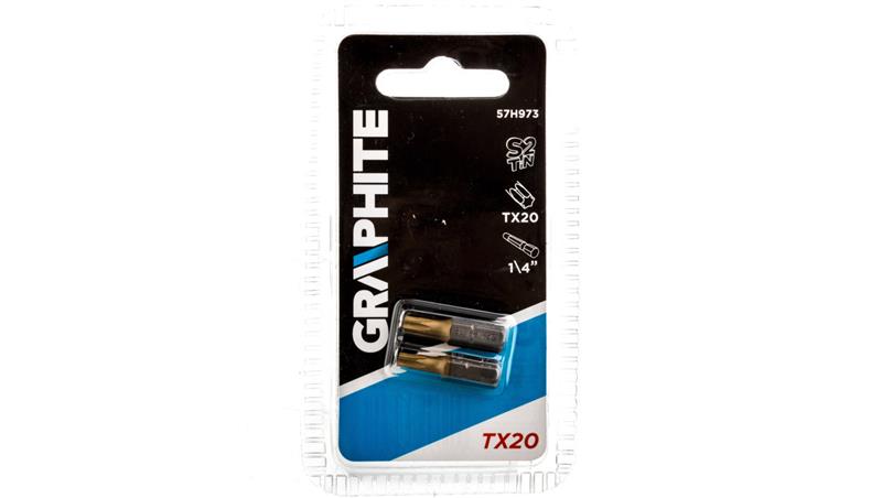 Końcówki wkrętakowe TX20 x 25 mm 57H973 /2 szt./-90069 Końcówki wkrętakowe TX20 x 25 mm 57H973 /2 szt./-90069