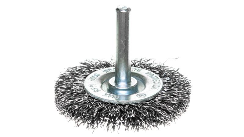 Szczotka druciana tarczowa z trzpieniem 50 mm INOX 57H601-90285