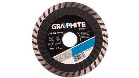 Tarcza diamentowa 115 x 22.2 mm turbo wave 57H632-90347