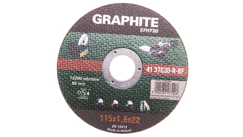 Tarcza tnąca do kamienia 115 x 1.6 x 22.2 mm 41 37C30-R-BF 57H720-90361