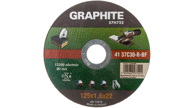 Tarcza tnąca do kamienia 125 x 1.6 x 22.2 mm 41 37C30-R-BF 57H722-90384
