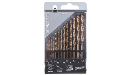 Wiertła do metalu HSS-Co 1.5-6.5 mm 57H088 /zestaw 13 szt./-90872