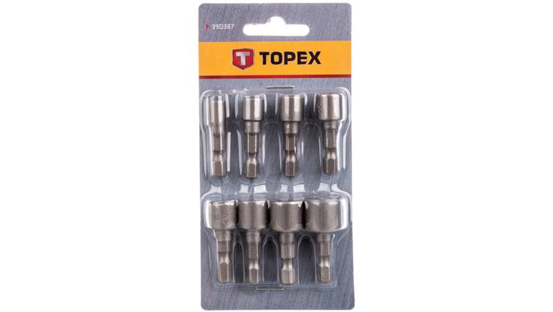Nasadki wkrętakowe 1/4 cala 5-13mm stal CrV (zestaw 8 szt.) 39D387-90045