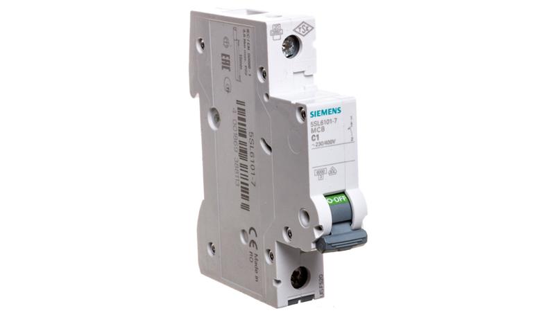 Wyłącznik nadprądowy 1P C 1A 6kA AC 5SL6101-7-84918 Wyłącznik nadprądowy 1P C 1A 6kA AC 5SL6101-7-84918