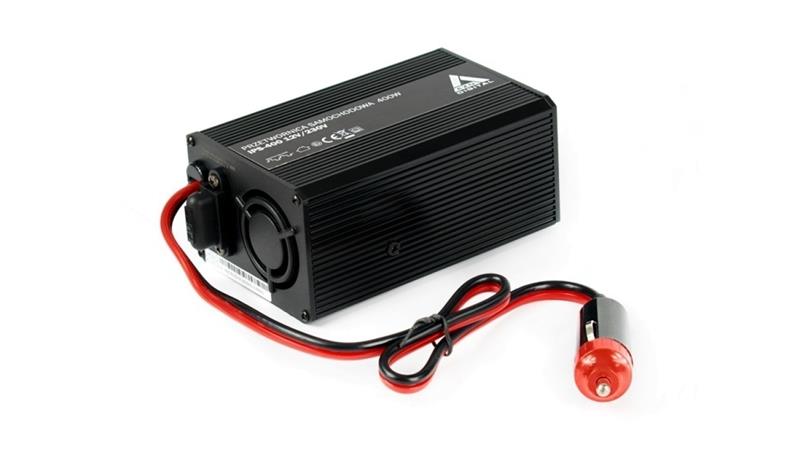 Samochodowa przetwornica napięcia 12 VDC / 230 VAC IPS-400 400W-84767 Samochodowa przetwornica napięcia 12 VDC / 230 VAC IPS-400 400W-84767