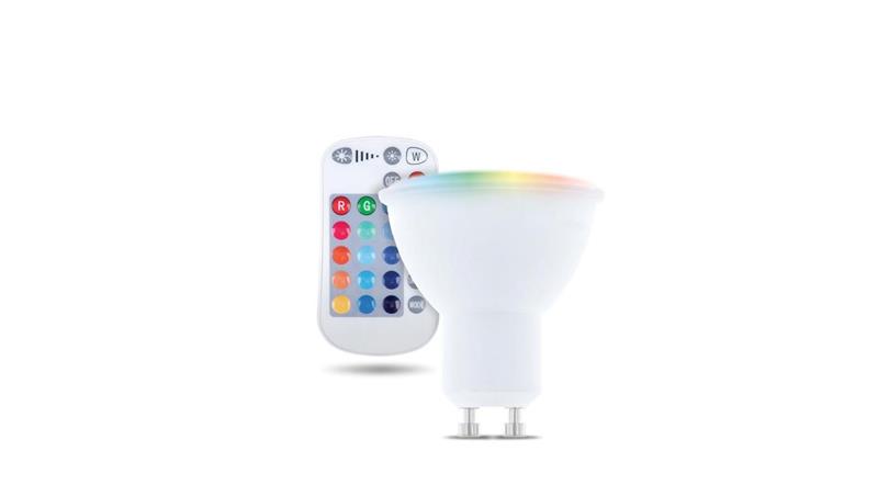 Żarówka LED GU10 RGB + White 5W + RC 250lm Forever Light-86046 Żarówka LED GU10 RGB + White 5W + RC 250lm Forever Light-86046